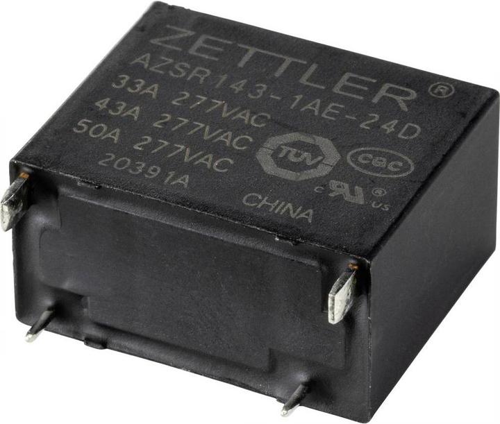 Actual product image Electronics AZSR143-1AE-24D Power relay 24 V/DC 50 A 1 NO contact 1 pc.