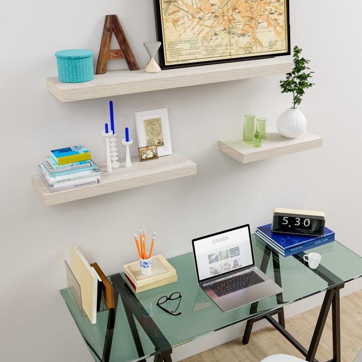 Actual product image Casaria 2x Floating Shelves (90 x 23 x 3.8 cm)