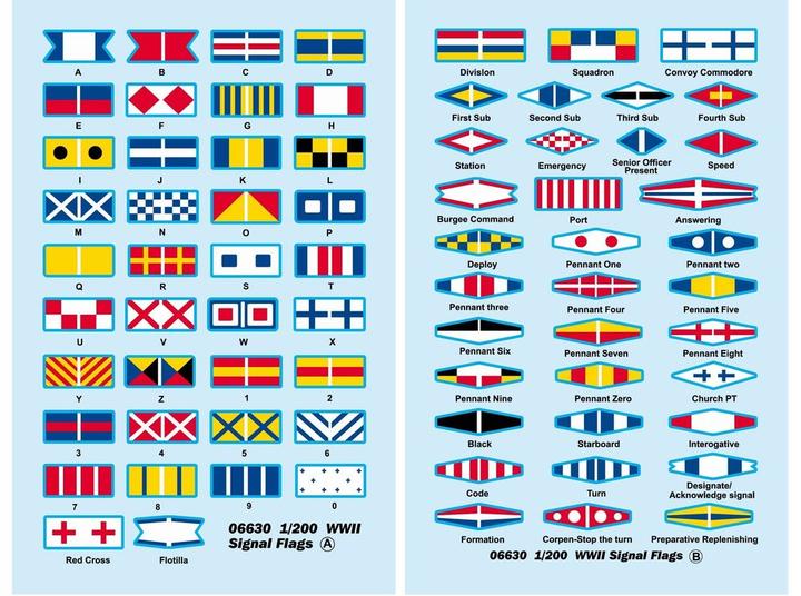Trumpeter WWII Signal Flags