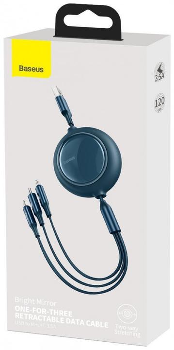 Actual product image Baseus 3in1 charging cable (1.20 m, USB 3.2 Gen 1)