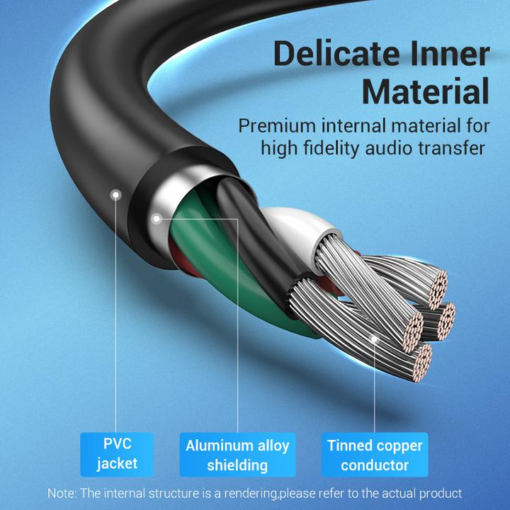 Produktbild Vention External sound card USB 2.0 CDYB0 2-port 0.15m (USB)