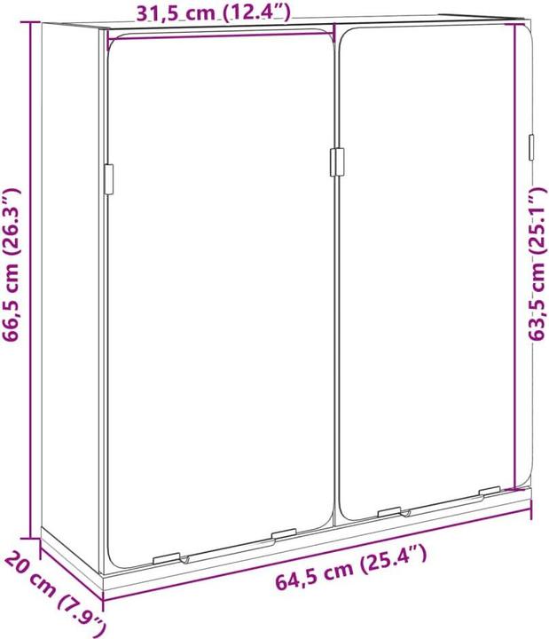 Image du produit VidaXL Bad-Spiegelschrank