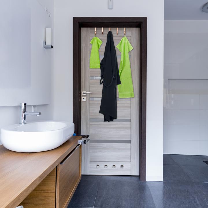 Image du produit Relaxdays Patère de porte, lot de 5