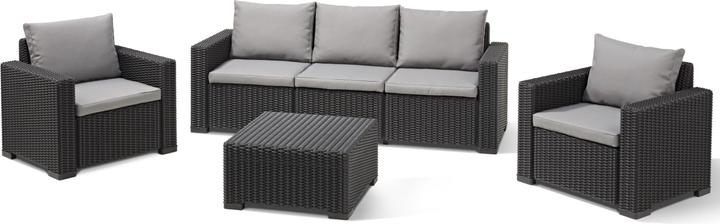 Actual product image Allibert California 3-sofa PC-cl gr 004 std cappuchino 2022