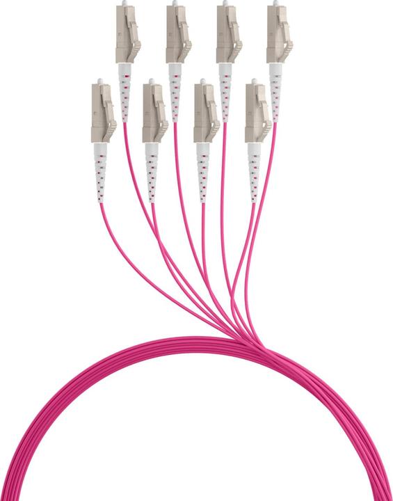 Produktbild EFB Elektronik Trunkkabel U-DQ ZN BH OM4 8G 1x8 LC-LC 130m Dca LSZH (130 m)
