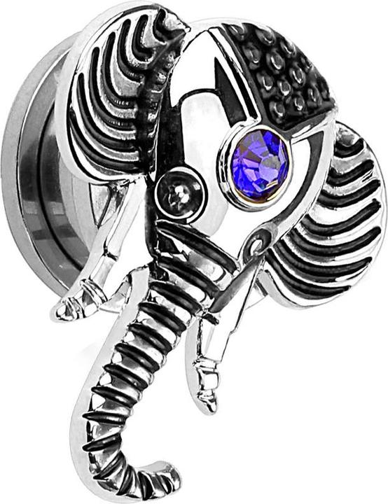 Immagine prodotto Star Piercing Spina elefante in argento con cristallo (Ottone, Acciaio chirurgico 316L)