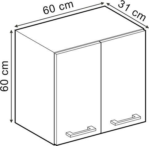 Produktbild Vicco Hängeschrank R-Line (60 x 60 x 31 cm)