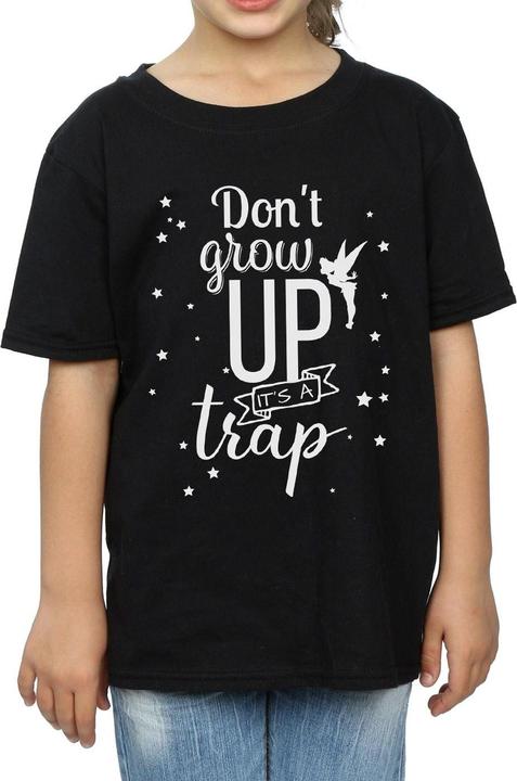 Actual product image Disney Girls Tinker Bell Don't Grow Up Cotton T-Shirt (128)
