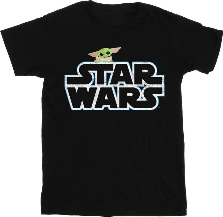 Immagine prodotto Star Wars The Mandalorian The Child Logo Maglietta Uomo (L)