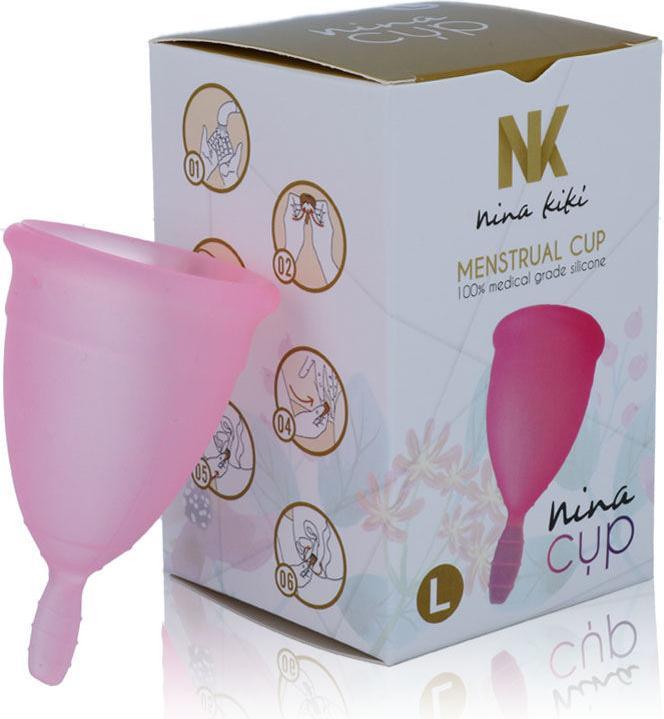 Actual product image Nina Kiki Nina Cup Menstrual Cup Size L Pink