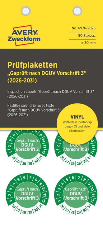 Actual product image Avery Test badges
