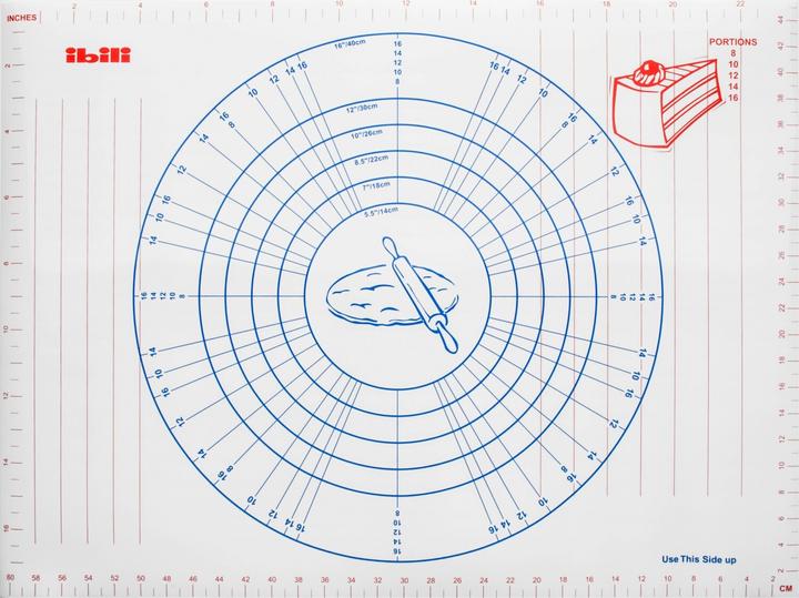 Actual product image Ibili Baking mat with dimensions 61 x 45.5 cm Perfect size for precise rolling out of dough