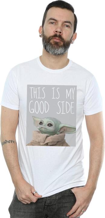 Immagine prodotto Star Wars The Mandalorian The Child Good Side Maglietta Uomo (5XL)