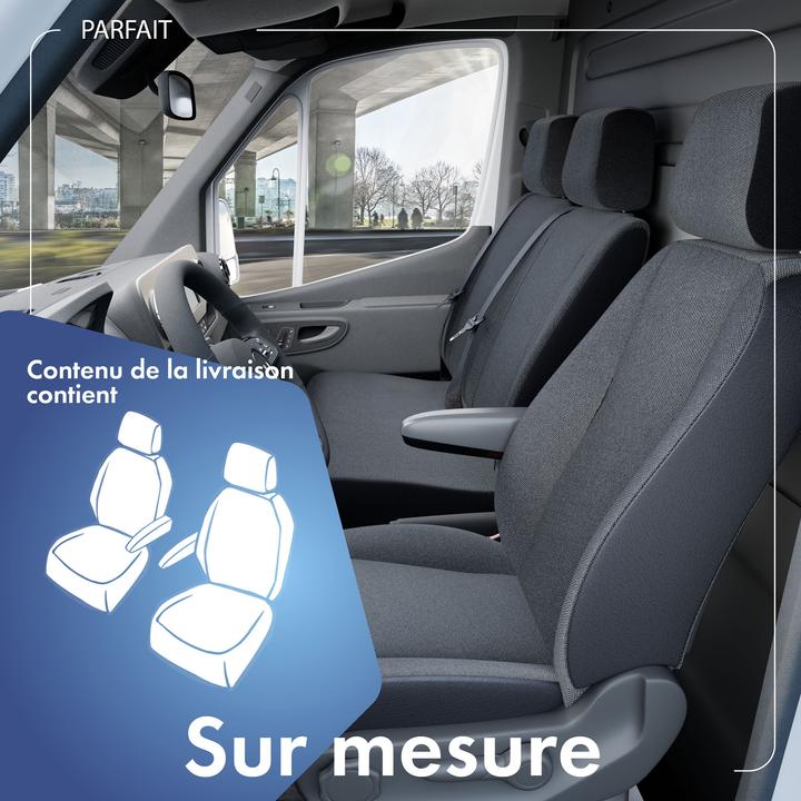 Image du produit Walser Housses de siège pour Mercedes Viano et Vito W638 & W639 pour 2 ES pour accoudoir intérieur BJ