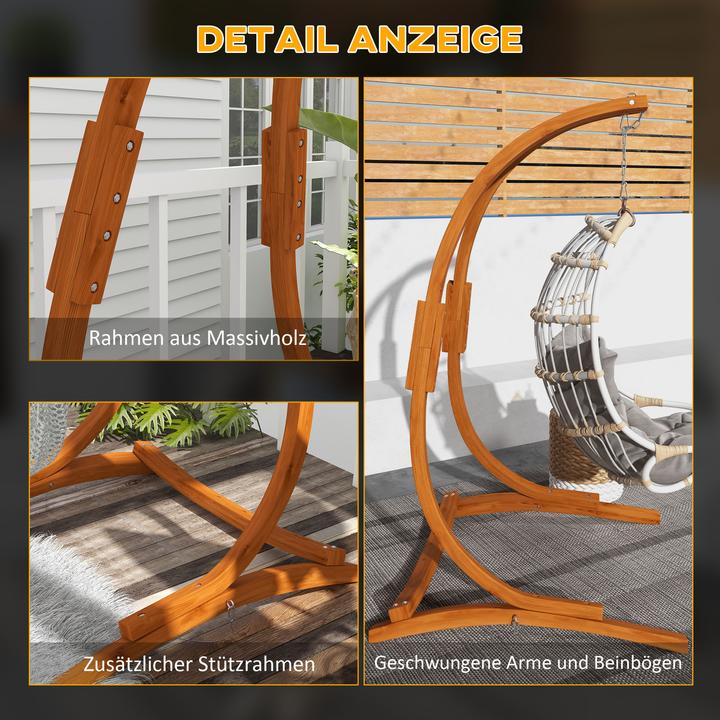 Immagine prodotto Outsunny Telaio per sedia sospesa con catena di sospensione (150 kg)