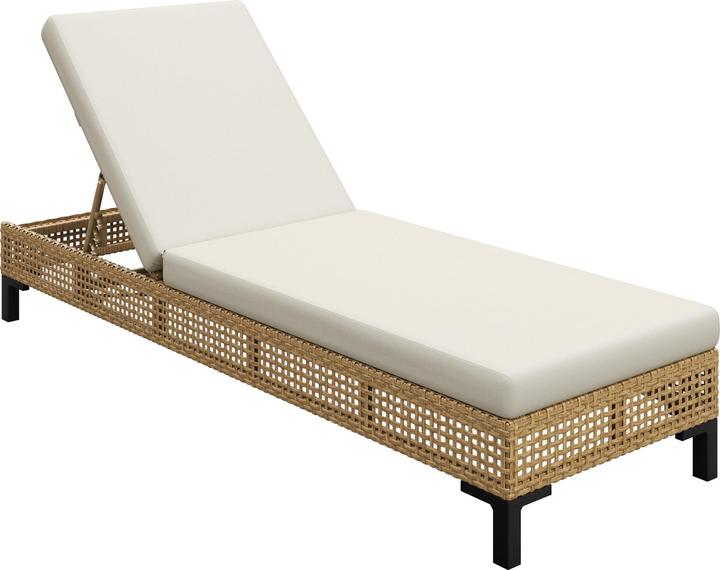 Image du produit Outsunny Chaise longue de jardin avec dossier réglable (65 cm)