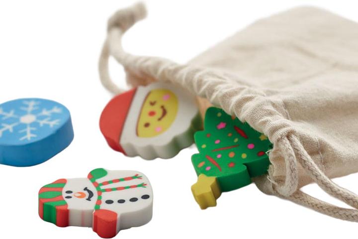 Produktbild MidOcean Radiergummi Weihnachten Set 4erPack