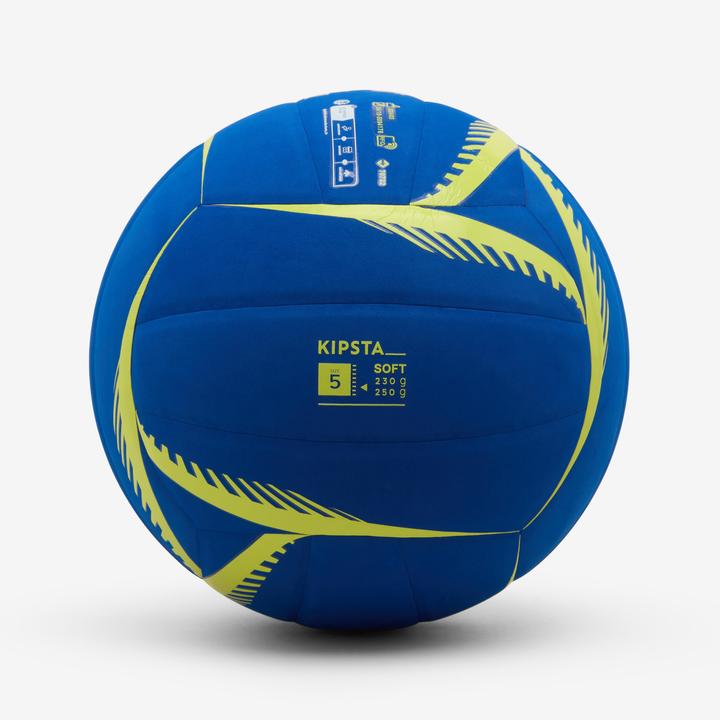 Kipsta Volleyball 230/250 g Ball VB500 Soft - Blue/Yellow