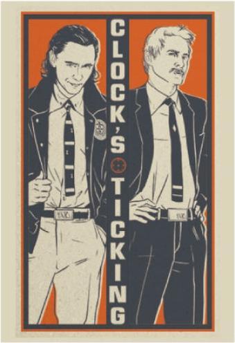 Actual product image Disney Postcard Loki/Möbius