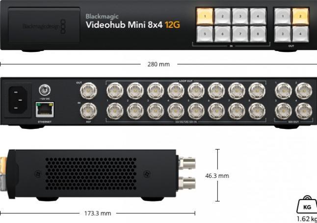 Produktbild Blackmagic Videohub Mini 8x4 12G (Matrix Switch)