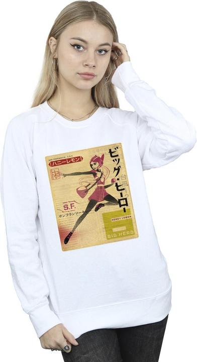 Immagine prodotto Disney Big Hero 6 Baymax Honey Lemon Newspaper Felpa Donna (XXL)