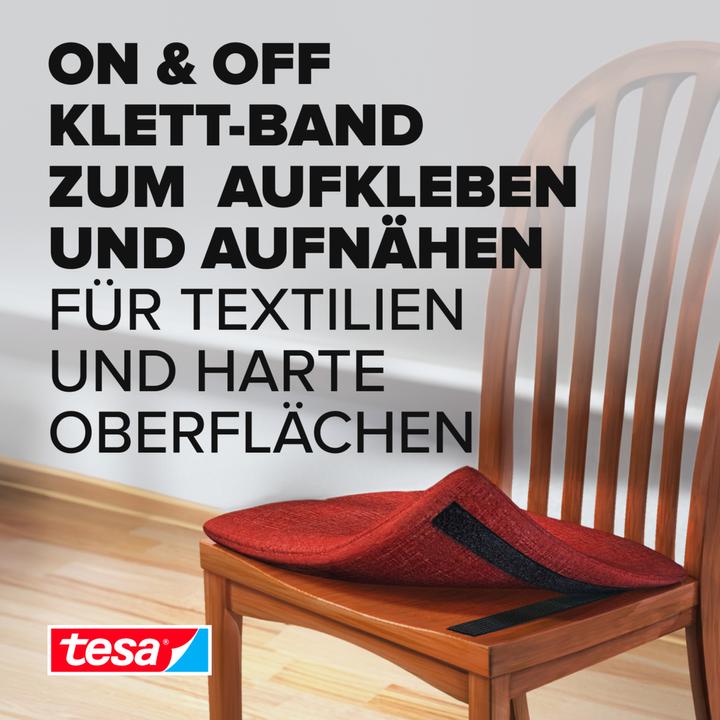 Produktbild tesa On&Off Klettband, selbstklebend (20 mm)