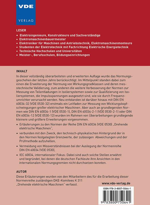 Produktbild Drehende elektrische Maschinen (Deutsch, Bernd Ponick, 2020)