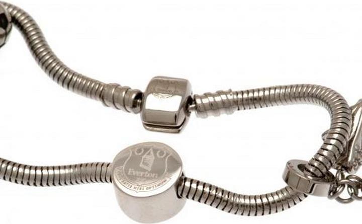 Everton FC Charm Armband (18 cm, 100% Edelstahl)