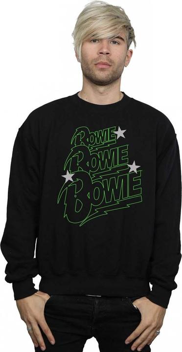 Produktbild David Bowie Multiple Neon Logo Sweatshirt (S)