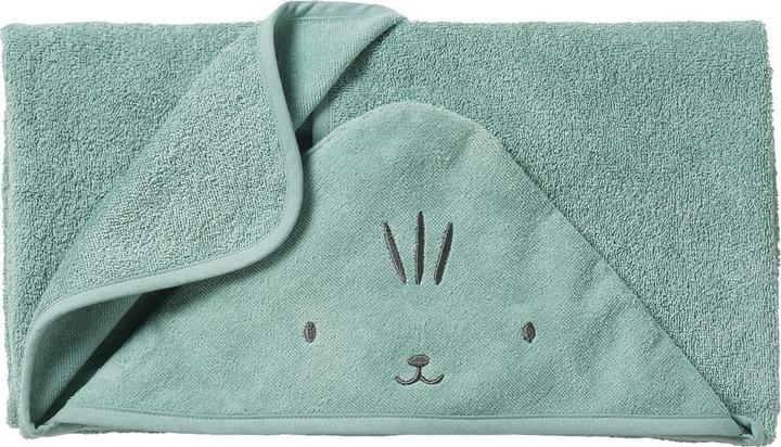 Image du produit Vertbaudet Serviette de bain bébé & enfant à capuche en coton recyclé