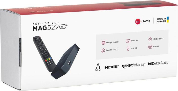 Actual product image infomir MAG 522 W3 (0.51 GB, IPTV, Hard drive)