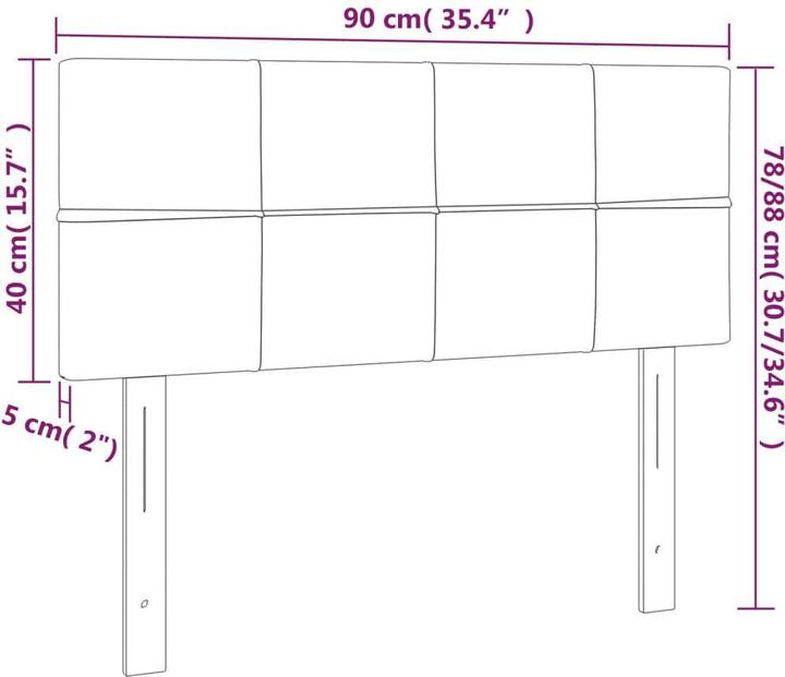 Actual product image VidaXL Adaline (90 x 5 x 88 cm)