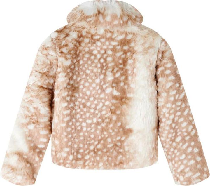 Actual product image VidaXL Children's coat faux fur cognac 116,outer material (116)