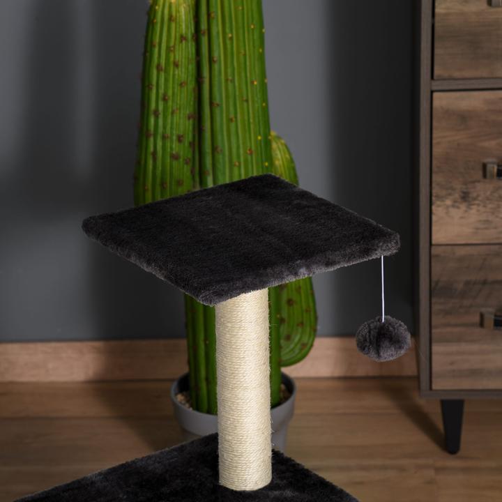 Produktbild Jamb Katzenbaum (72 cm, Dunkelgrau (Plüsch) + Beige (Sisalseil))
