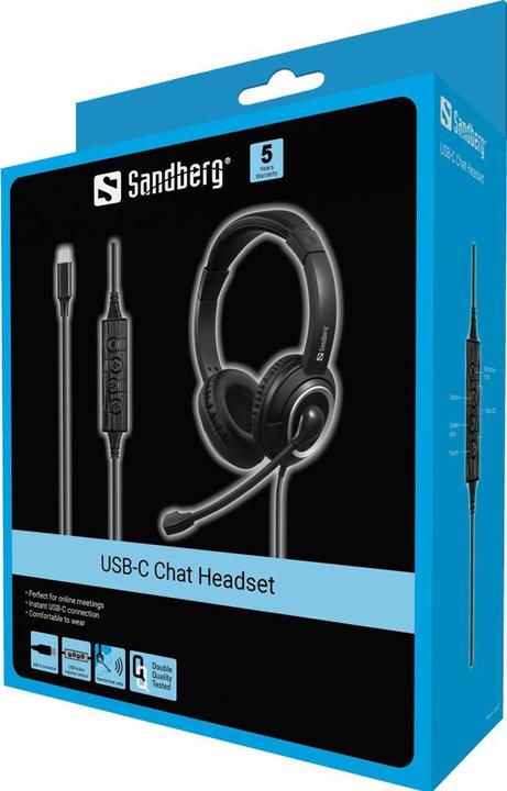 Produktbild Sandberg USB-C Chat Headset (Kabelgebunden, USB-C)