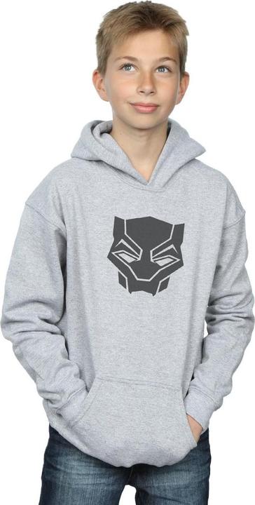 Immagine prodotto Felpa con cappuccio Black Panther Black on Black per ragazzi (152, 158)