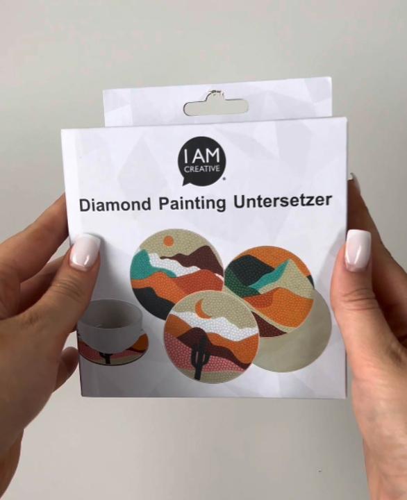 Produktbild I Am Creative Diamond Painting Untersetzer, Landschaft