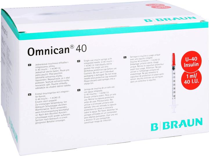 Image du produit B.Braun 40 Insulin U-40 1ml 0.3x12mm (Seringue d'insuline)