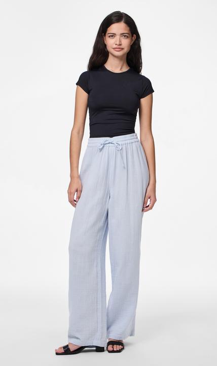 Image du produit Pieces PCSASTINA HW Musselin Hose mit weitem Bein (M)