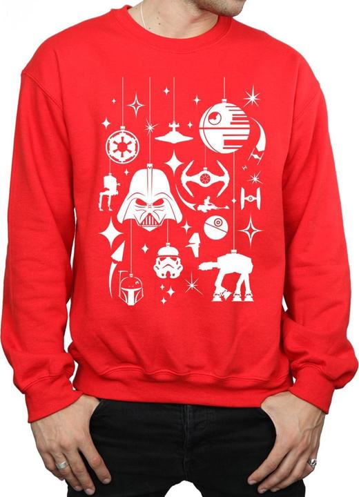 Actual product image Star Wars Mens Christmas Decorations Sweatshirt (S)
