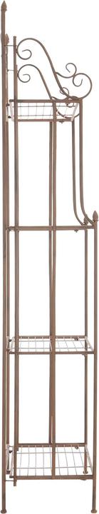 Image du produit CLP Étagère sur pied Flora, brun antique (66 x 32 x 175 cm)