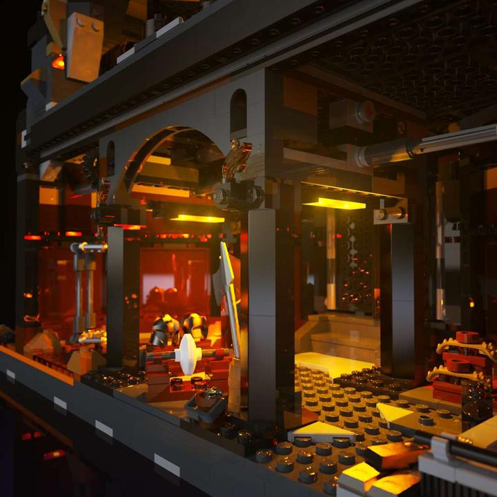 Actual product image Light my bricks LMB 2.0 LEGO 10333 The Lord of the Rings: Barad-dûr Light Kit
