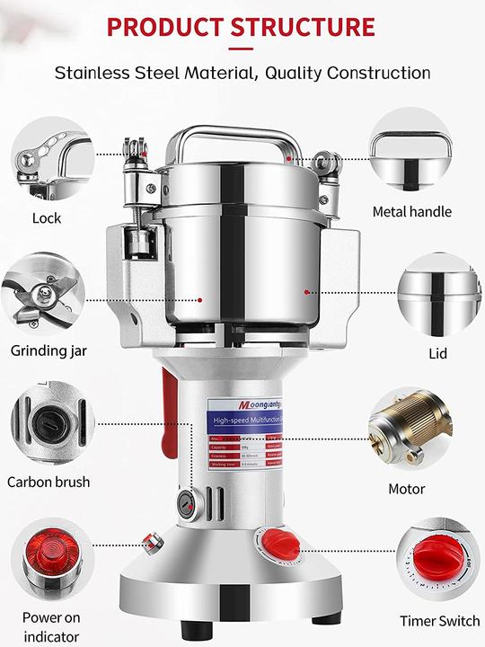 Actual product image Moongiantgo Elektrische Getreidemühle