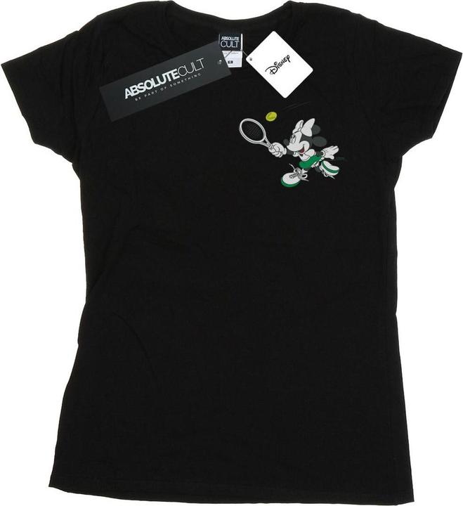 Actual product image Disney Womens/Ladies Minnie Mouse Tennis Breast Print Cotton T-Shirt (S)