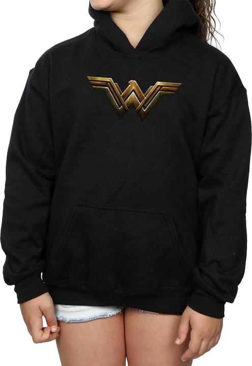 Produktbild Justice League Movie Wonder Woman Emblem Kapuzenpullover Mädchen (140, 146)