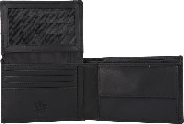 Produktbild Greenburry Pure Black Geldbörse RFID Schutz Leder 12.5 cm