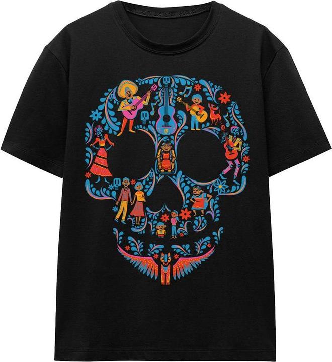 Actual product image La Maison du Coco Unisex Adult Day Of The Dead Rivera Family Skull T-Shirt (S)