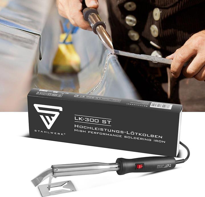 Actual product image Stahlwerk High-performance soldering iron LK-300 ST electric soldering device 300 W power