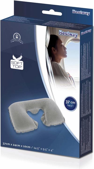 Produktbild Bestway 67006 Aufblasbares Reisekissen Grün, Weiss (Zusätzliche Polsterung)