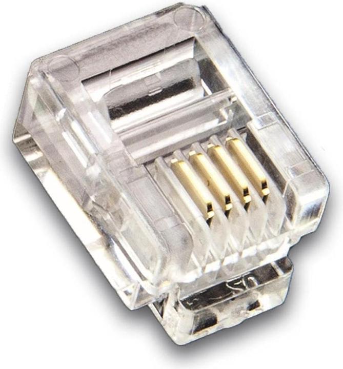 Wirewin RJ-11/RJ-12 modular plugs 100-pack